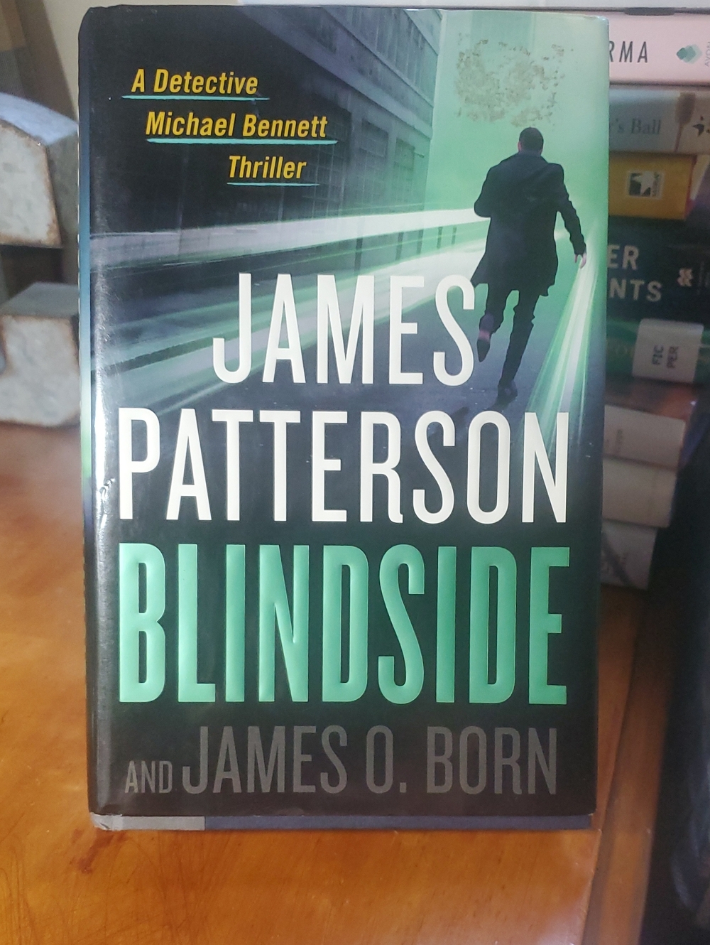 James Patterson Blindside Hardcover Thriller - Green & Black